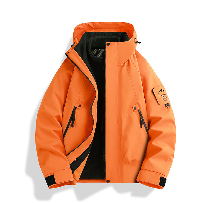 新款冲锋衣女三合一防风防水户外登山服男可拆卸外套团购定制logo|undefined