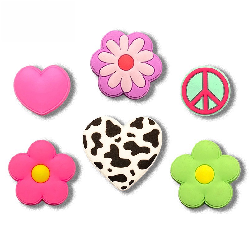 新しい下駄花シリコーン靴バックルソフト接着剤 diy 靴アクセサリー取り外し可能なアクセサリー工場卸売モール同じスタイル