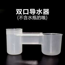 鸟用双口自动导水器鹦鹉八哥鹩哥自动饮水器鸽子用品用具水壶水杯