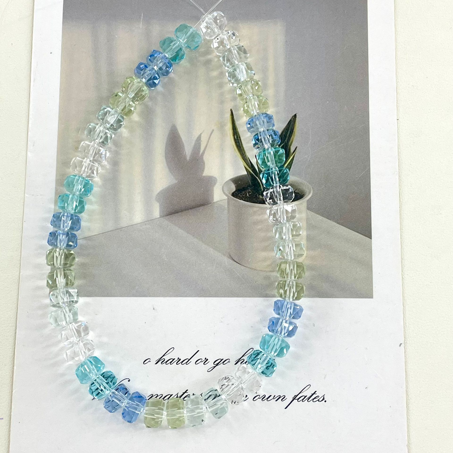 8mm Rainbow Wheel Jingjing Diy Jewelry Este embrión Vidrio Cristal Jewelry Pulsera Collar Moda Jewelry Accesorios dispersos