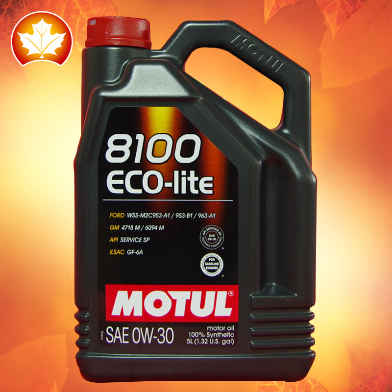 摩特机油 8100 ECO-lite 0W-30 5L 脂类全合成适用马自达丰田奇瑞