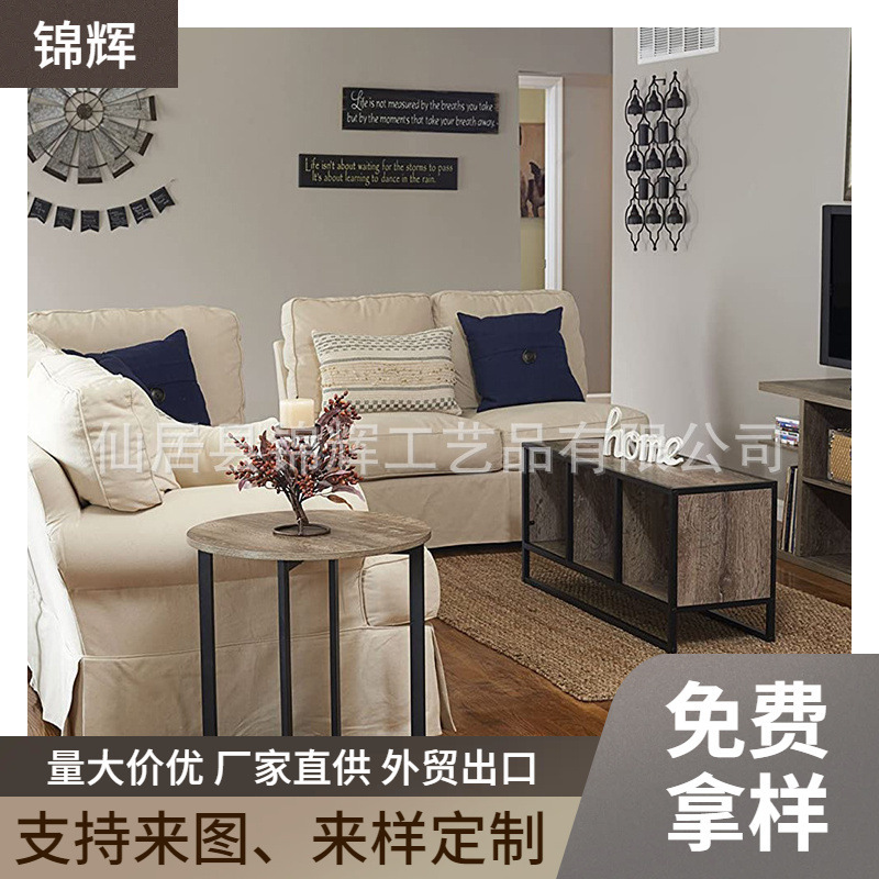 Customized Scandinavian Wrought Iron Small Coffee Table, Customized Small-Sized B&B Bedside Small Round Table, Balcony Side Table Discount