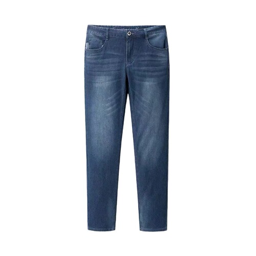 Summer and Autumn Men's Fashion Embroidered Straight Leg Jeans Loose Straight Five Pocket Simple and Comfortable Pants for Men
