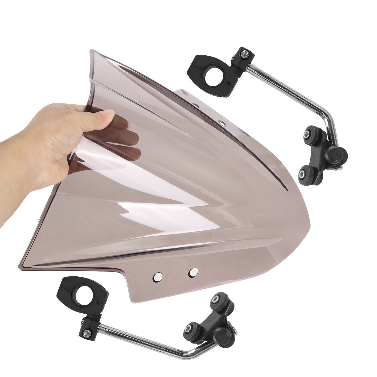Suitable for 2013-2017 Kawasaki 300 R Ex300 Ex300R Black Windshield Deflector Windshield