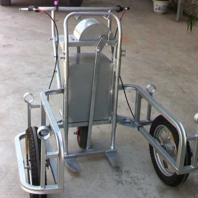 升降手推桶车，人力两轮手推环卫车，自带刹车垃圾桶