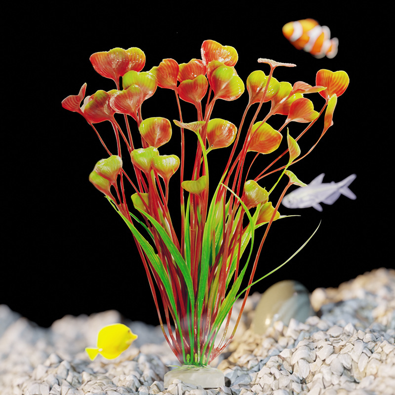 Simulación planta acuario planta artesanía fábrica al por mayor pecera paisajismo plástico acuario decoración de plantas