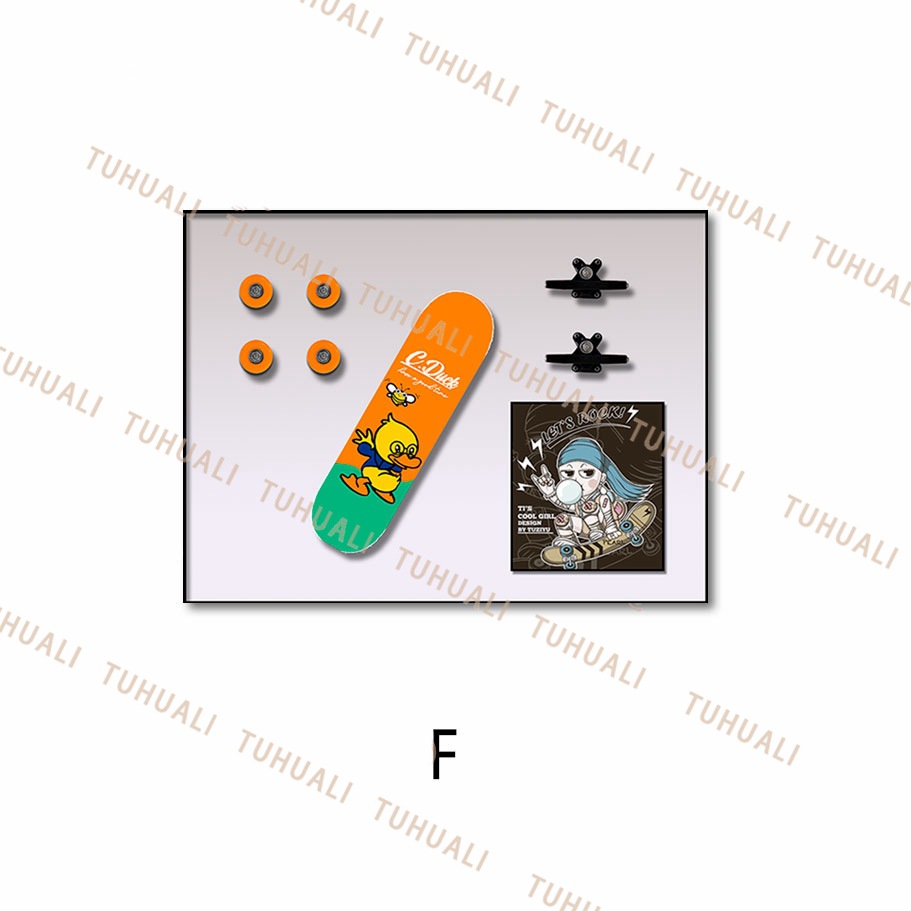 Pinturas decorativas de patineta Pinturas físicas tridimensionales Pinturas colgantes de juegos de moda Sala de estar Pasos de entrada Mural Habitación infantil simple Pintura de cabecera