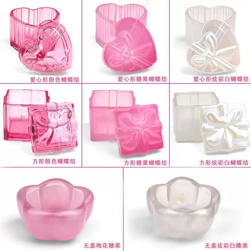 Vaso de Cristal Cuadrado con Moño para Uñas Cristal Lavadera de Pinceles para Manicura