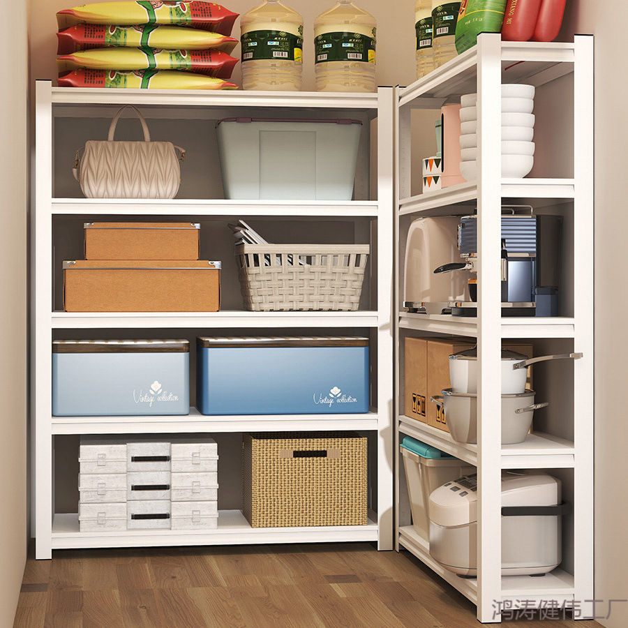 山威家用货架置物架多层落地阳台仓库储物架地下室收纳铁架子07厚