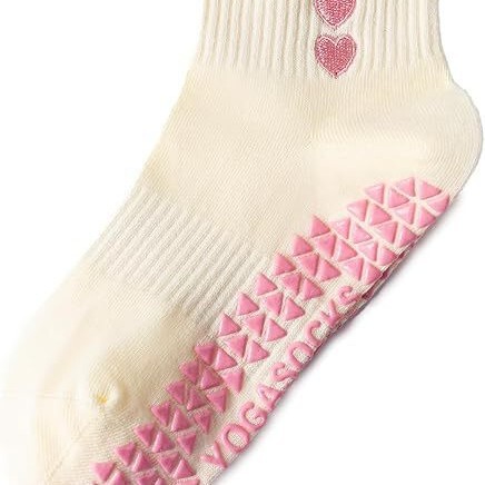 Cute Pilates Socks with Grip for Women, Pleated Grip Socks for Yoga, Suitable for Seniors Cute Pilates Socks with Grip for Women, Pleated Grip Socks for Yoga, Suitable for Seniors