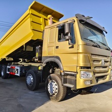 跨境供应工程车自卸车二手 豪沃 德龙 371马力二手前四后八翻斗车