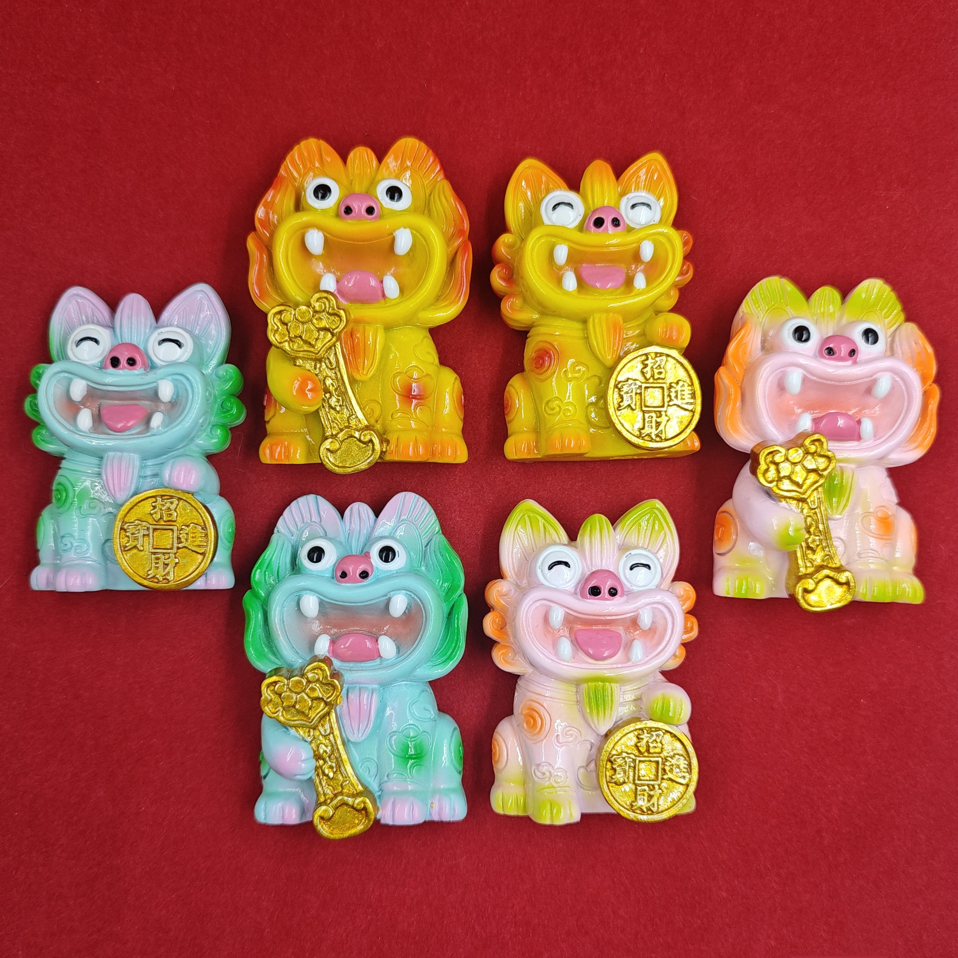 Colorido Yunnan auspicioso gato de azulejos refrigerador pegatinas de turismo conmemorativo PR regalo creativo fábrica de decoración directa image 5
