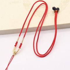春季新款國潮玉佩半成品配飾吊墜繩螺旋萬搭配件手工編織繩批發