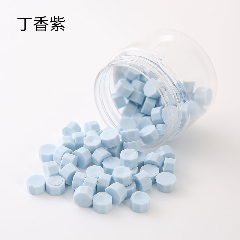 Macaron en caja de 50 colores, cera de pintura de fuego de color mixto, cera de botella granular mate, 60g, peso neto, aproximadamente 38g, sobre, cera sellada