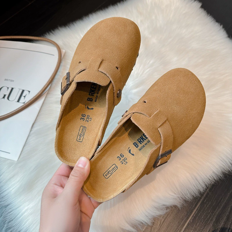 Покупные мужские и женские Birken обувь из натуральной кожи BK, лето 2025, новая толстая подошва, один стиль, обувь с пробкой для улицы