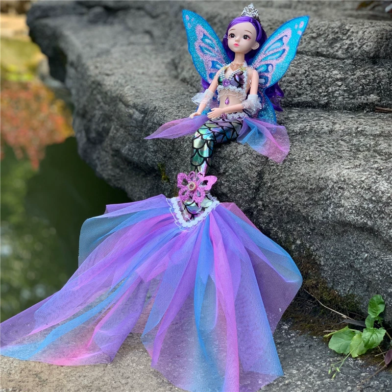 Музыкальная кукла для нарядной игры, игрушка, русалка, подарок на день рождения