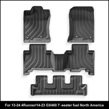 适用于13-24款超霸4Runner/14-23款雷克萨斯GX460汽车TPE脚垫跨境