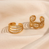 Jewelry, ring stainless steel, suitable for import, European style, light luxury style