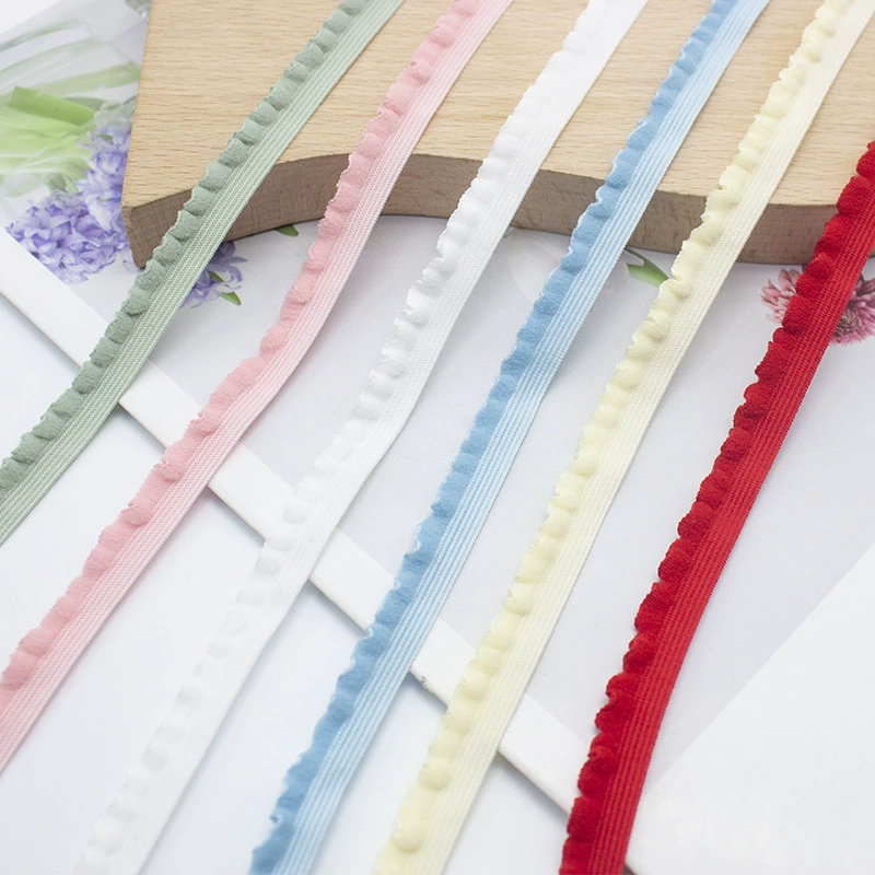 Пятно многоцветный 10 мм бархатный грибок эластичные кружевные носки с листьями лотоса эластичный пояс нижнее белье аксессуары для украшения детской одежды