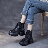 以一 Демисезонные высокие флисовые короткие сапоги на платформе для отдыха