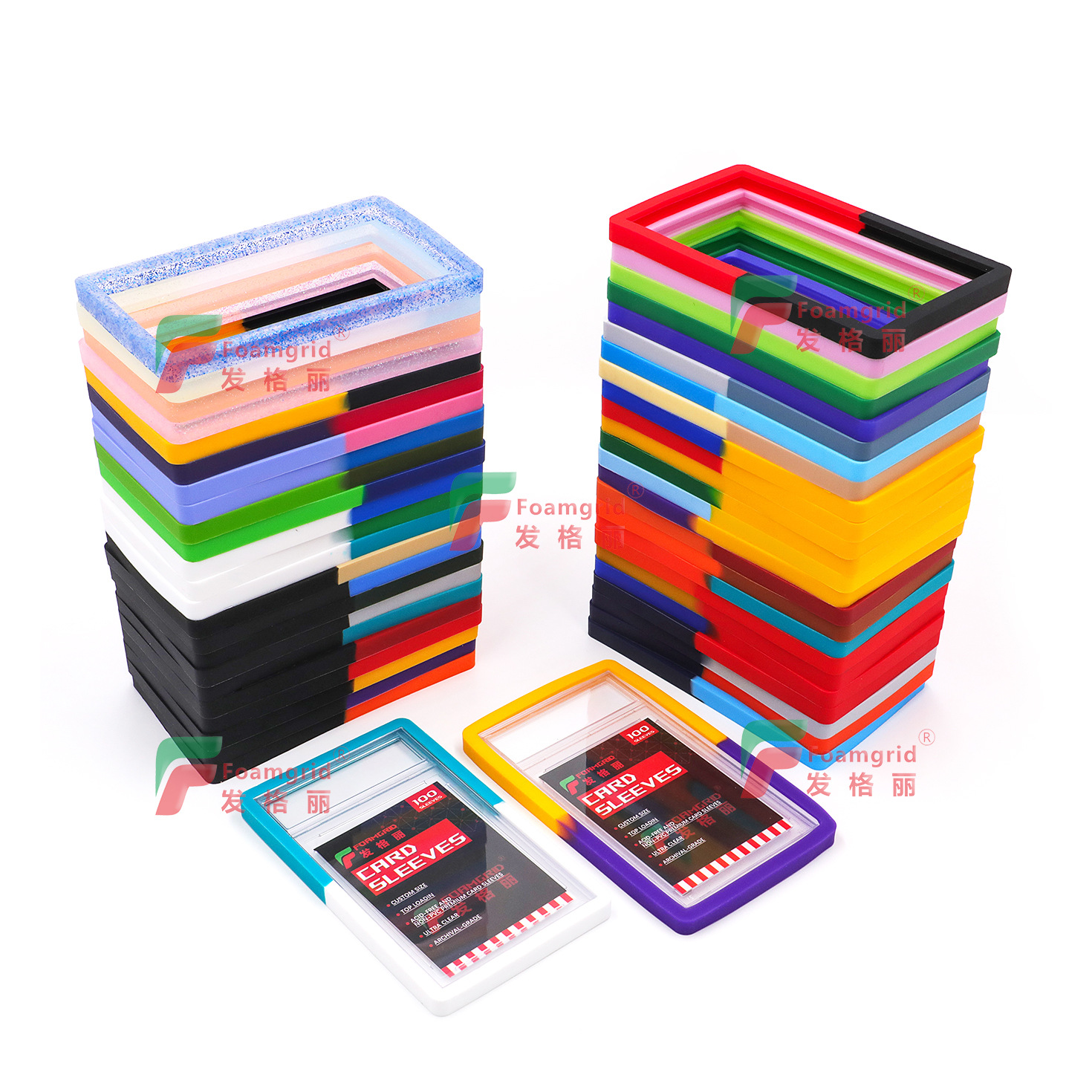 Multicolor Gradient Psa Rating Card Sleeve Soft Silicone Anti-Fall Protective Shell Protective Sleeve Color Cross-Border Spot Pure Color