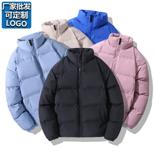 跨境棉衣男女情侣款冬季学生潮牌棉服休闲棉袄外套厂家批发印logo