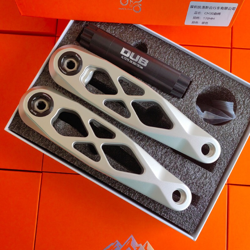 Factory Direct Supply of Mountain Bike Cut Out Crank 7075 Aviation Aluminum Street Climbing Downhill Off-Road 170mm Bicycle Crank