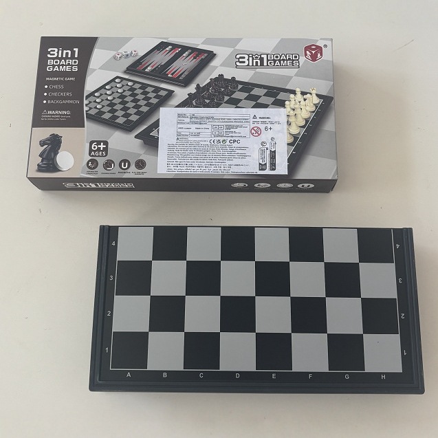 Amazon plegable magnético puzzle infantil ajedrez magnético plegable 3 en 1 juegos de mesa para adultos juguetes para niños