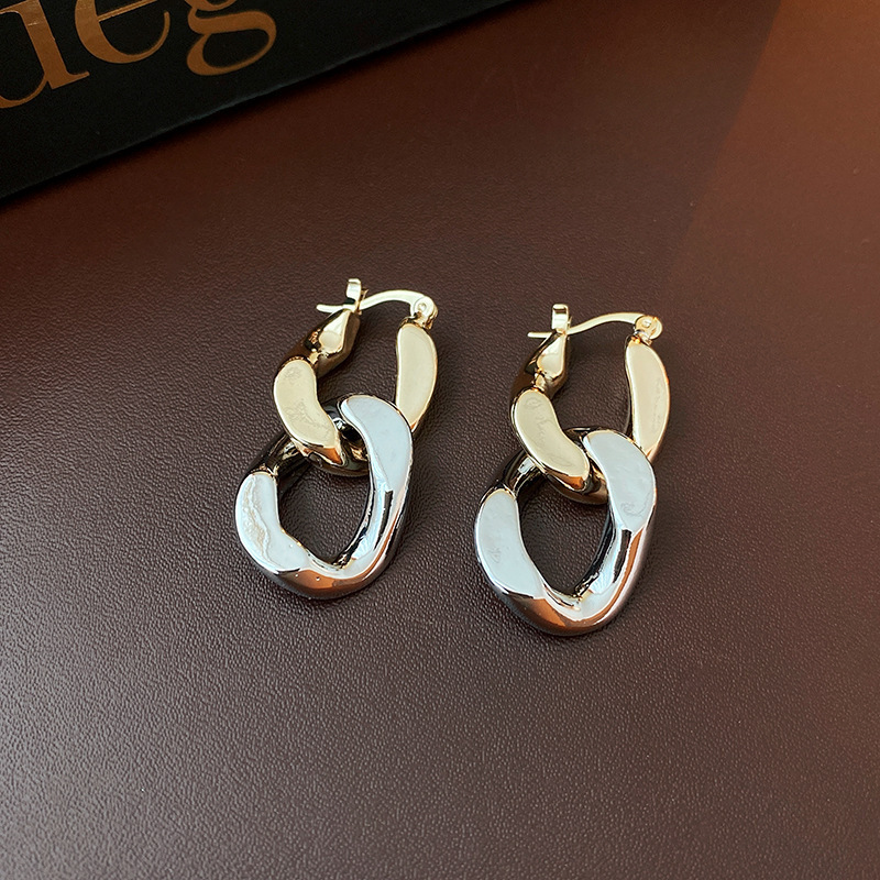 Aguja de plata diamantes geométricos aretes de perlas redondos ligeros de lujo de alta calidad pernos de orejas de estilo francés temperamento femenino orejas de nicho mayorista image 41