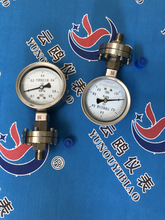 不锈钢耐震压力表Y-60B、100B、150B 双电接点式卫生型隔膜压力表