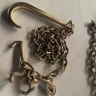 Transport traction chain 70 grade 5/16 inch x10 feet suitable for flatbed truck with J-hook high strength trailer chain
