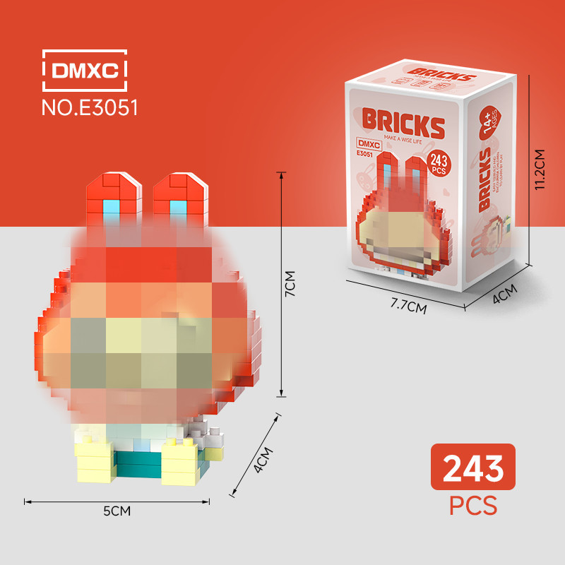 Modelo de Bloques de Construcción en Miniatura de Plástico DIY