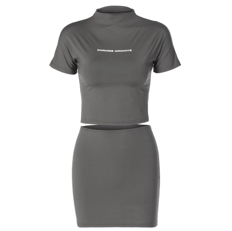 Completo gonna donna con top girocollo e gonna aderente_voghion.com
