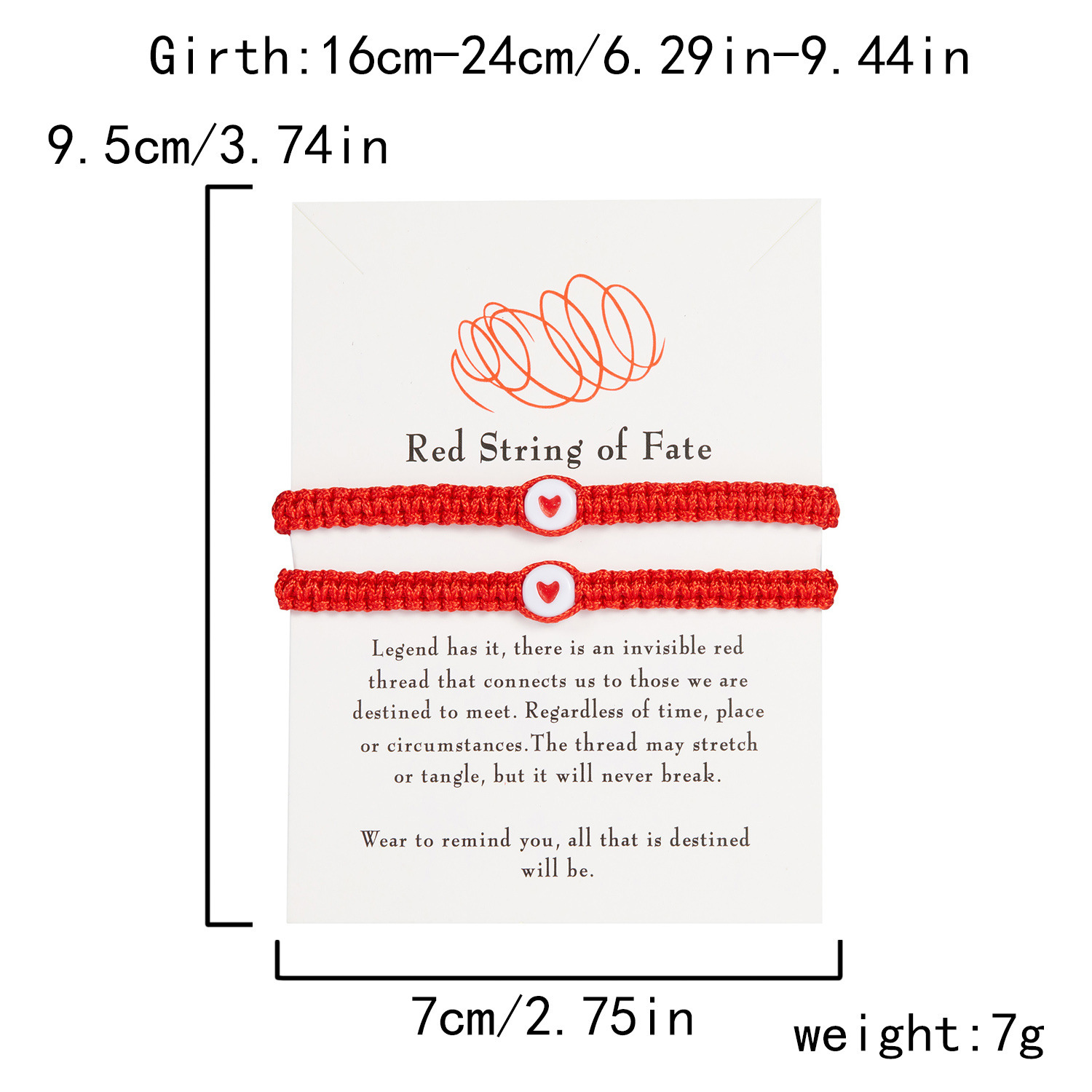 Vendita calda creativo due pezzi rosso corda braccialetto fortunato fatto a mano tessitura amore coppia fidanzata gioielli_voghion.com