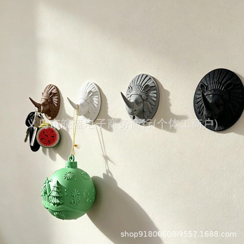 No-drill, traceless adhesive hooks for walls, suitable for kitchens, bathrooms, and behind doors; used for hanging keys and bags; household adhesive hooks No-drill, traceless adhesive hooks for walls, suitable for kitchens, bathrooms, and behind doors; used for hanging keys and bags; household adhesive hooks