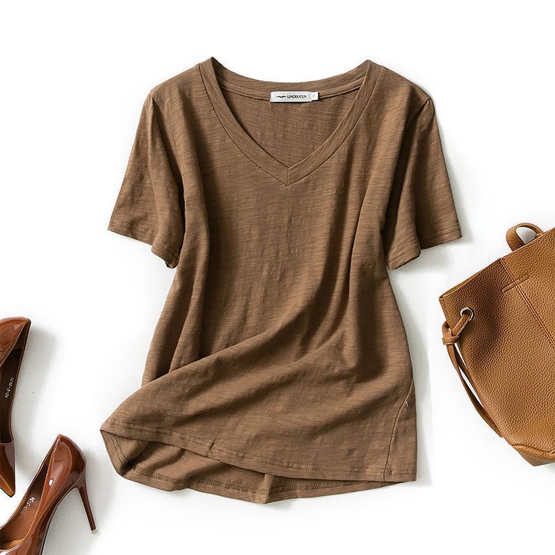 Coffee, V-neckline