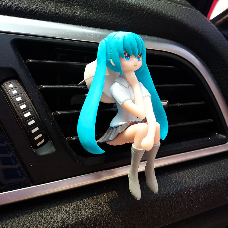 Adornos de coche de celebridades de Internet Adornos de decoración interior creativa de niña hermosa Adornos de decoración del hogar del corazón de niña linda