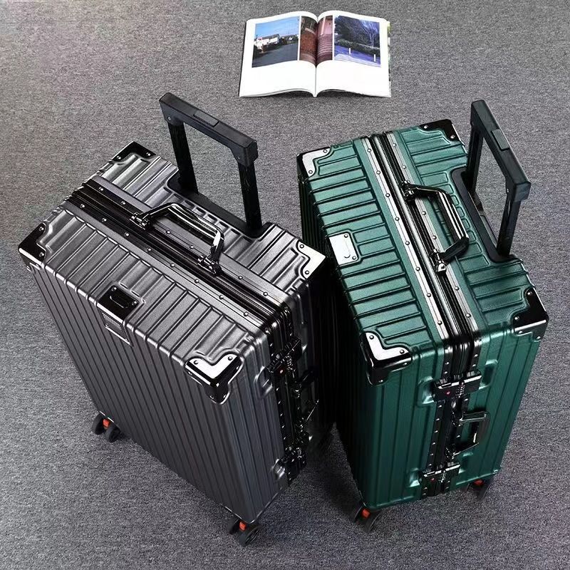 New Large-Capacity Sturdy Password Box Student Aluminum Frame Trolley Case Men's and Women's Universal Wheel Durable Suitcase Suitcase