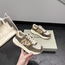 2024春季新款韩版拼色厚底ins老爹鞋运动休闲鞋女