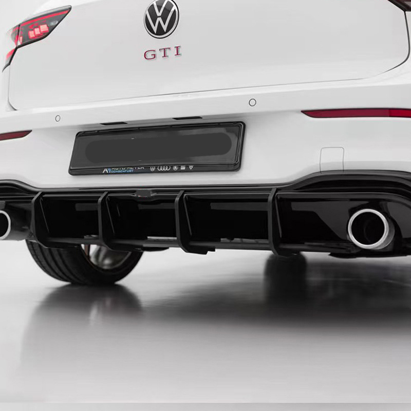 Suitable for modification with rear blade of Volkswagen Golf 8GTI MAX rear lip air knife spoiler 2021-2024
