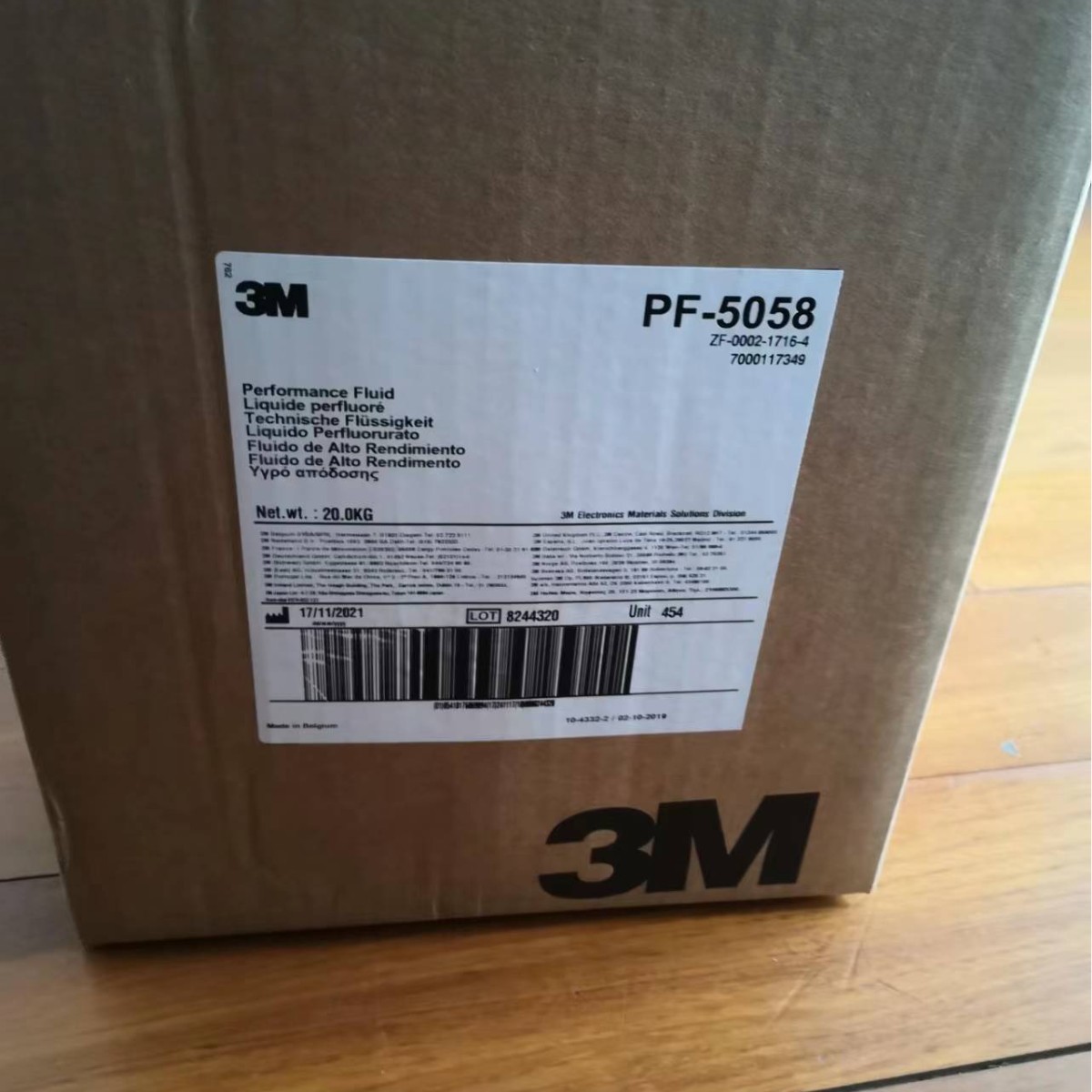 3M PF-5058 电子氟化液氟碳溶剂高沸点氟化液