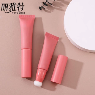 15ml定制化妆品挤出式管装液体腮红提亮护肤容器面颊乳液遮瑕