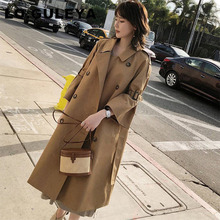 风衣女中长款小个子显高气质淑女甜美宽松春秋新款chic外套