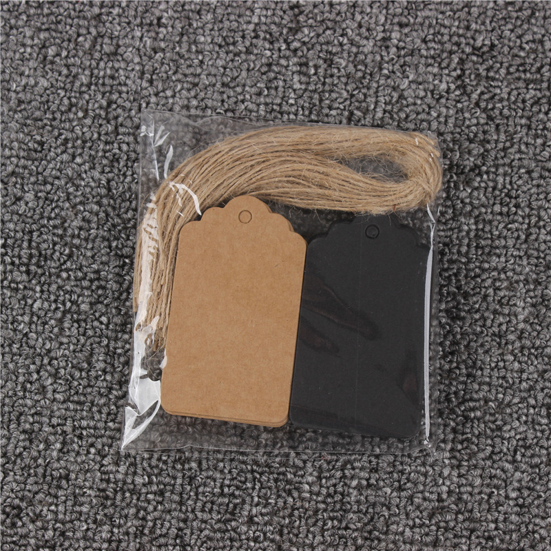 소가죽 + 검정 카드(1:1), 4*7cm 종이 카드 50장 + 대마줄 50개