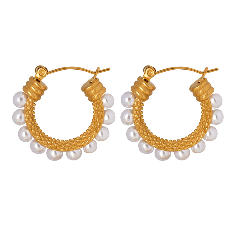 Brand elegant earrings pearl