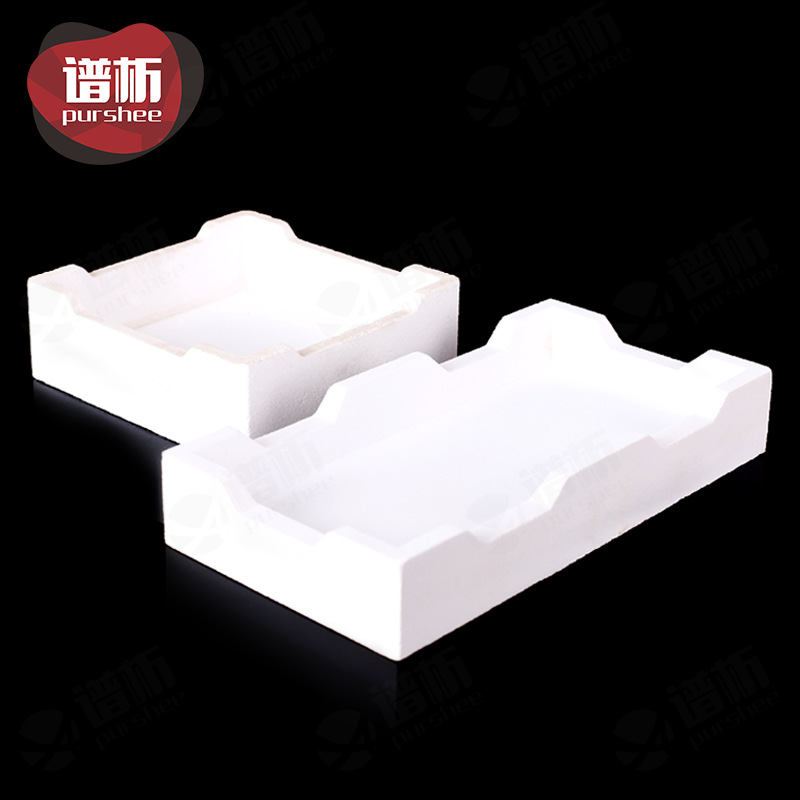 精细刚玉匣钵  耐高温可叠成可做承烧台科研专用 氧化铝白色匣钵