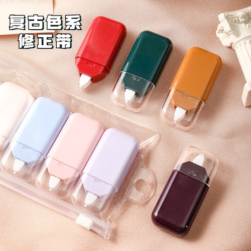 Morandi color correction tape set high-value correction tape mini portable correction tape school season student stationery