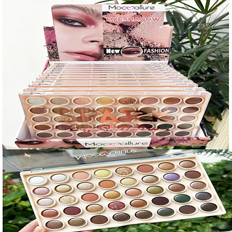 Nuevo Comercio exterior transfronterizo mate nacarado brillo polvo resaltar sombra de ojos placa multi-color maquillaje sombra de ojos placa sombra de ojos