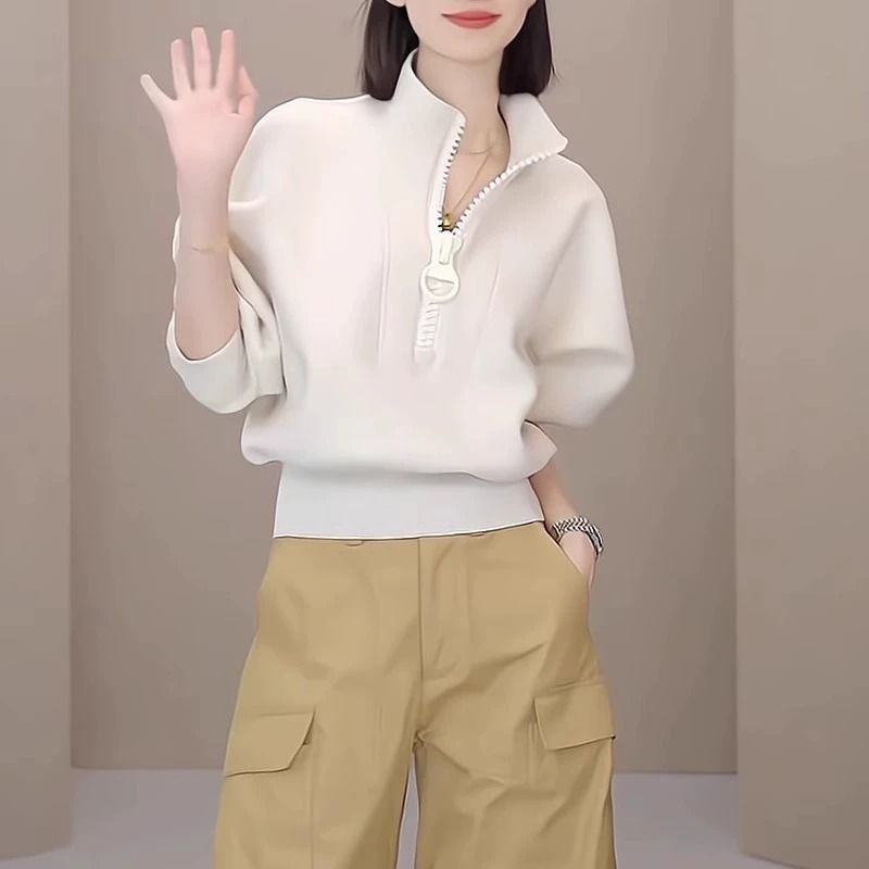 欧货黑色小个子卫衣女春秋季新款感短款今年流行外套|undefined