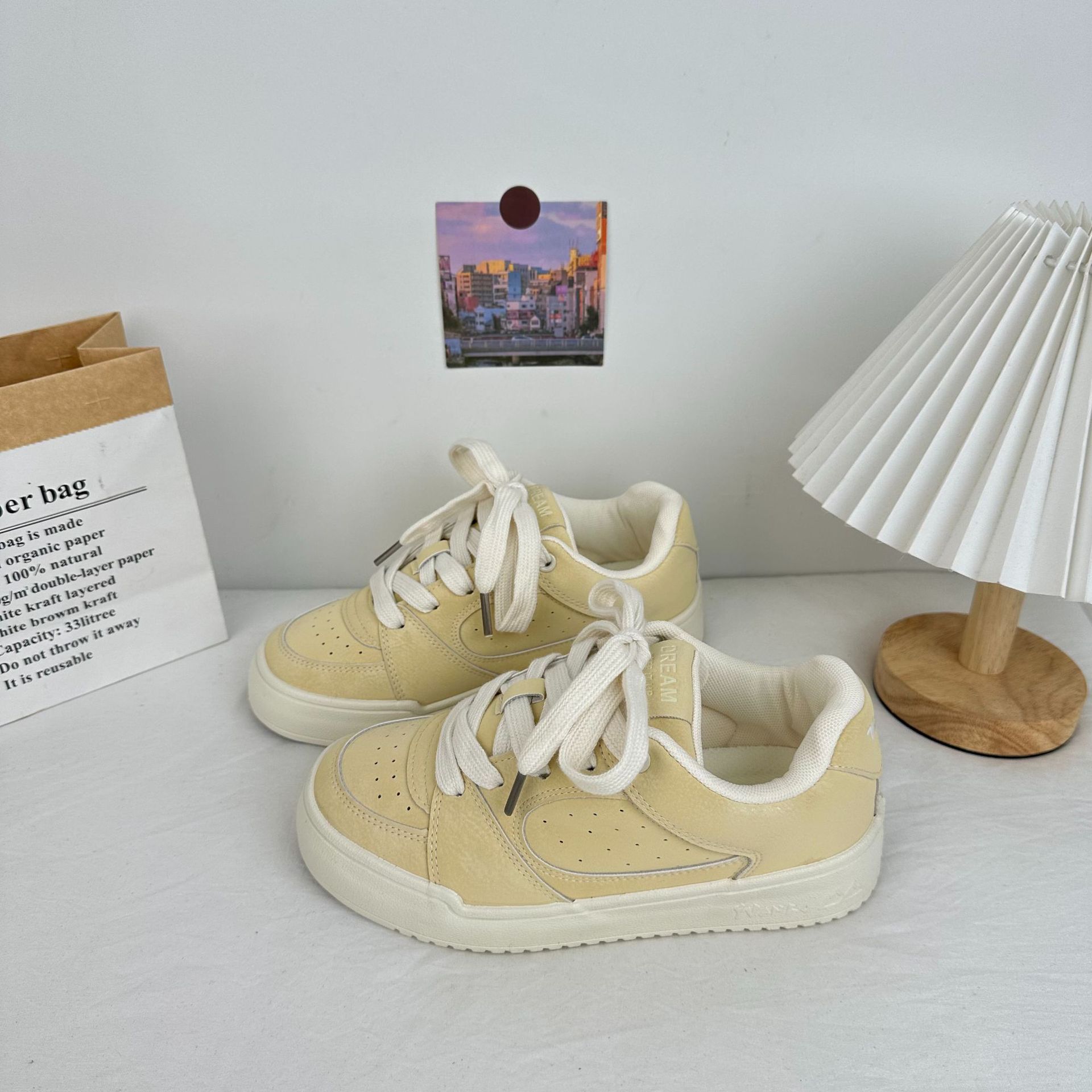 Yuanbo 2025 primavera nuevas zapatillas de deporte para estudiantes zapatos de lona de todo fósforo para mujer versión coreana de los zapatos de lona de nicho de tendencia